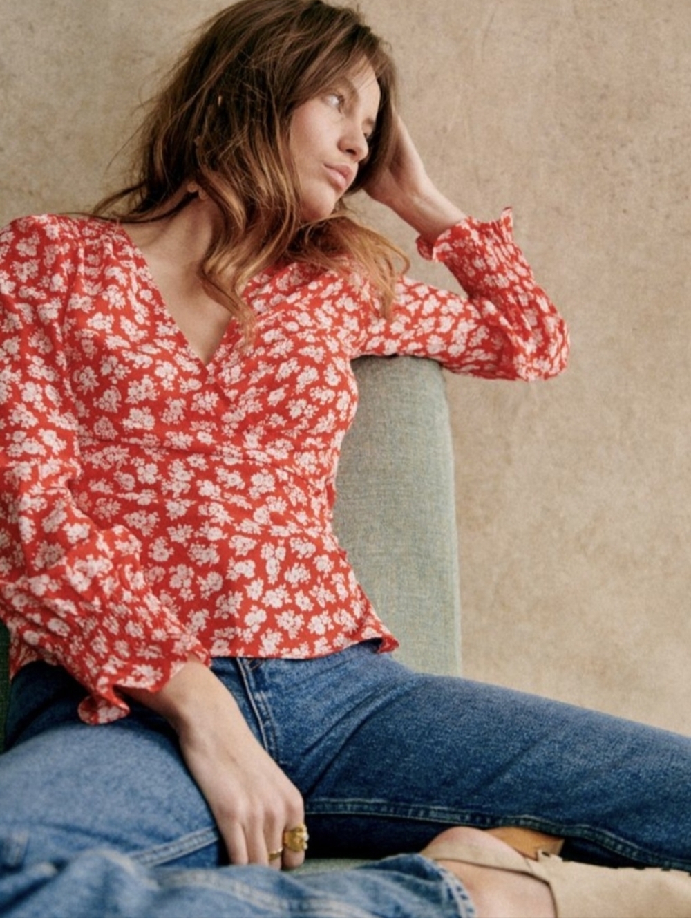 *NWT* [Sezane] Dafne Blouse Size 38/6 - Picture 2 of 12